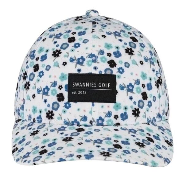 Swannies Golf Mulholland Floral Dry Fit Adjustable Hat NEW - Picture 1 of 8